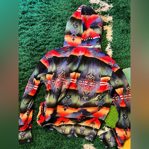 Very rare Aztec print Ralph Lauren hoodie collectors item 😍😍🔥🔥🐎🐎 - Picture 2 of 4